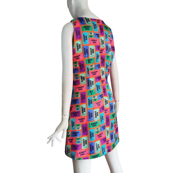 HAYLEY ELSAESSER Carnival Ride Admit One Fit n Flare A Line Dress Sz L NWT $240 - Picture 4 of 7